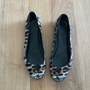 Leopard print flats